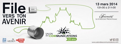 Publicité du Salon des communications 2014
