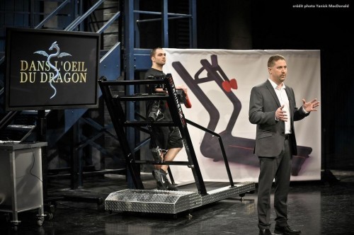 Karl Hamilton lors de son passage à l'émission : Dans l'oeil du Dragon - Crédit photo Yanick MacDonald