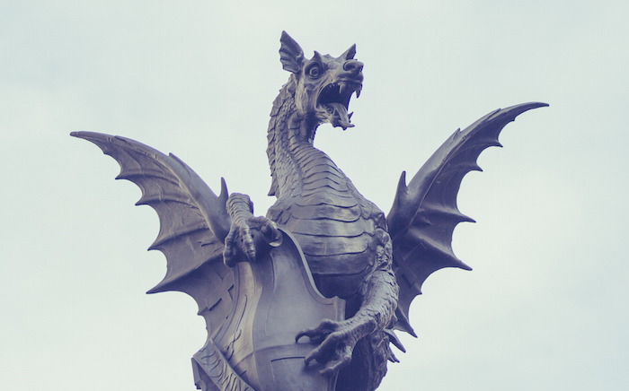 Photographie Dragon statue londre