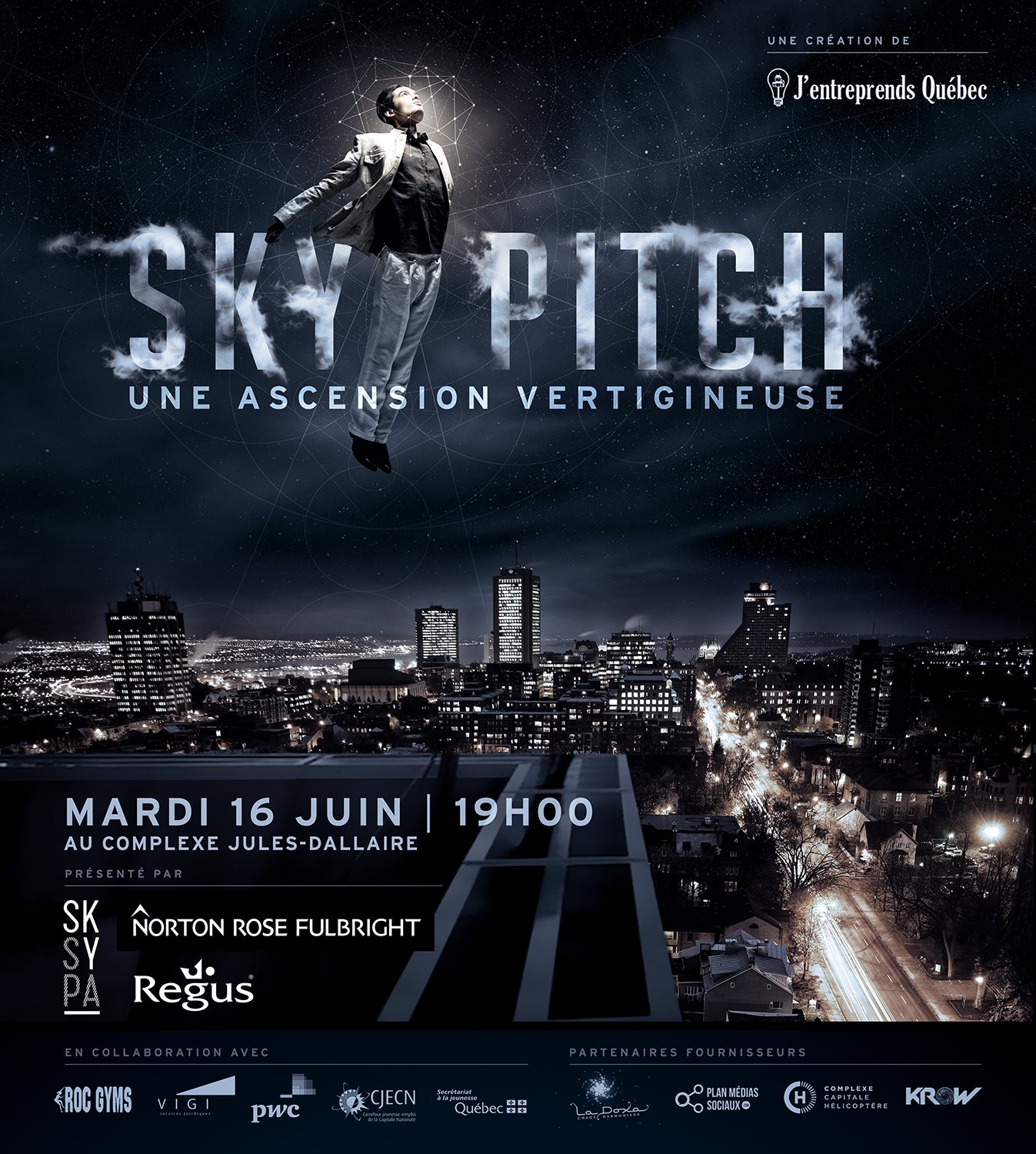 Affiche promotionnelle de l'événement SkyPitch