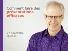 Formation : Comment faire des présentations efficaces – Québec 27 novembre 2019