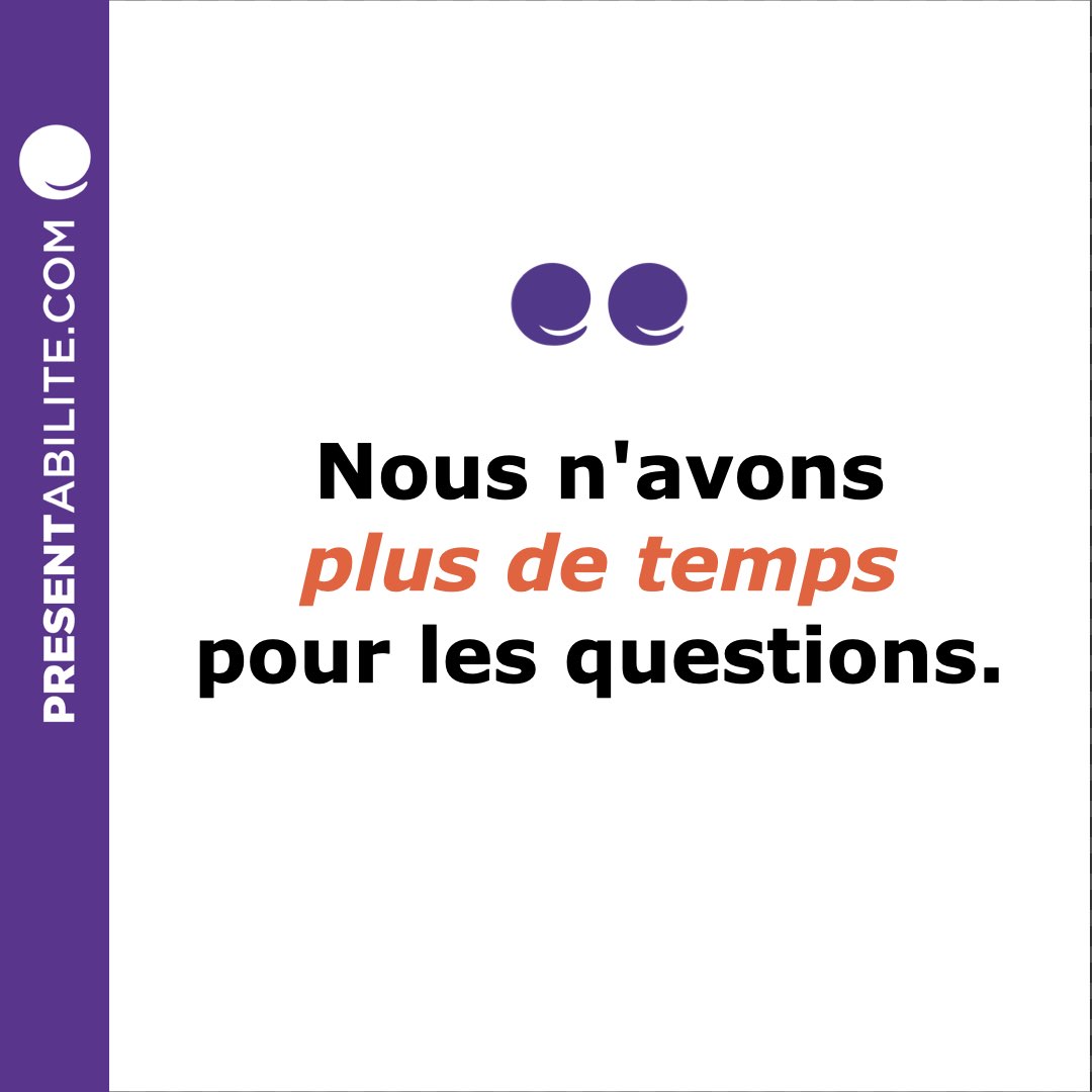 Nous n'avons plus de temps pour les questions.